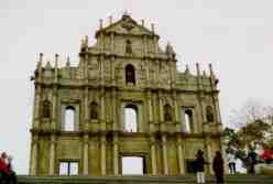 Kirchenfassade in Macao