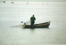 Roskilde: Fischer im Regen